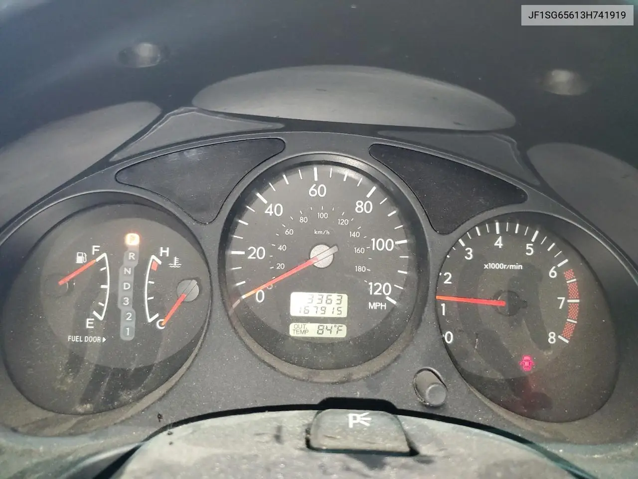 2003 Subaru Forester 2.5Xs VIN: JF1SG65613H741919 Lot: 61595595