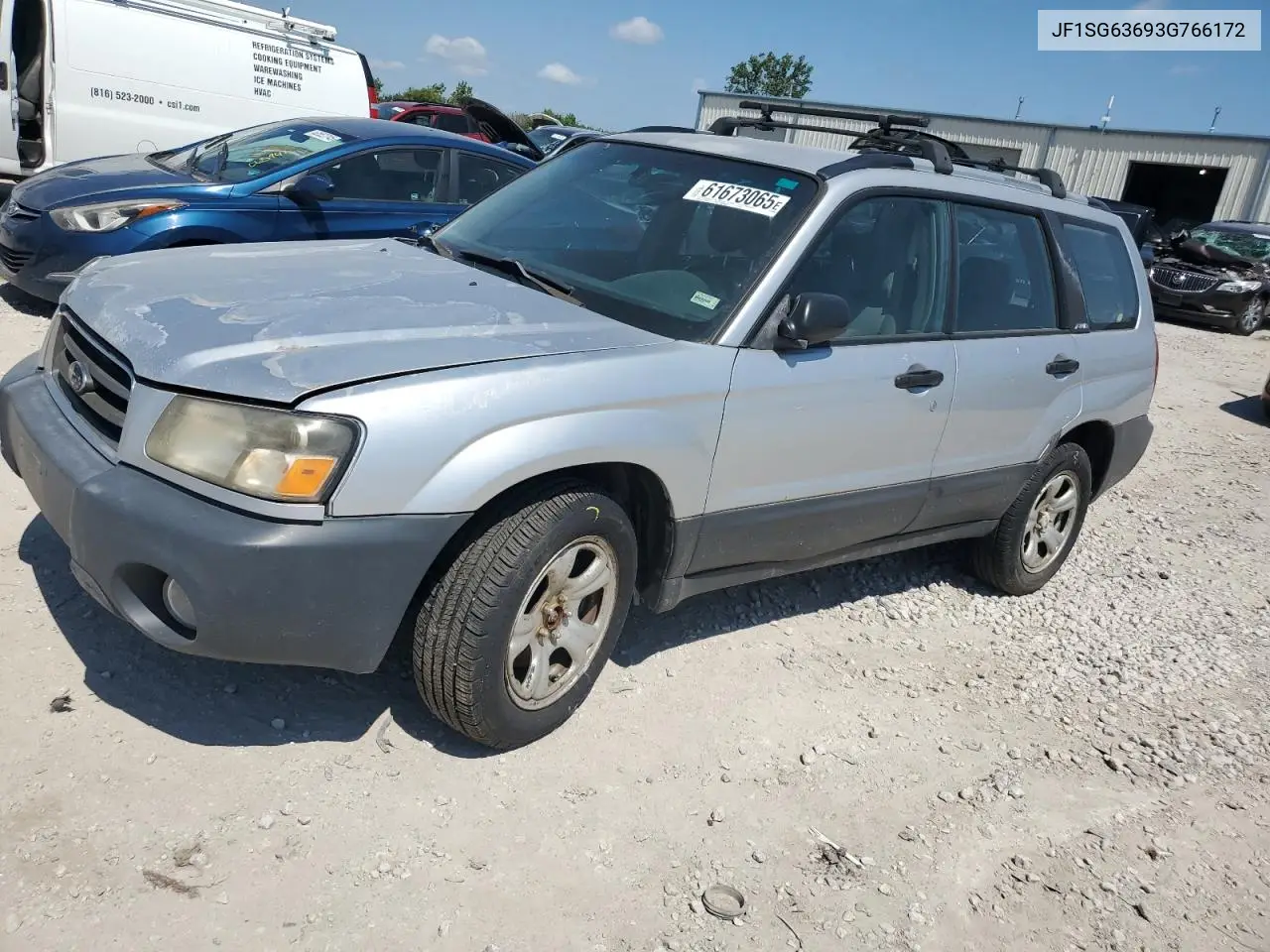 2003 Subaru Forester 2.5X VIN: JF1SG63693G766172 Lot: 61673065