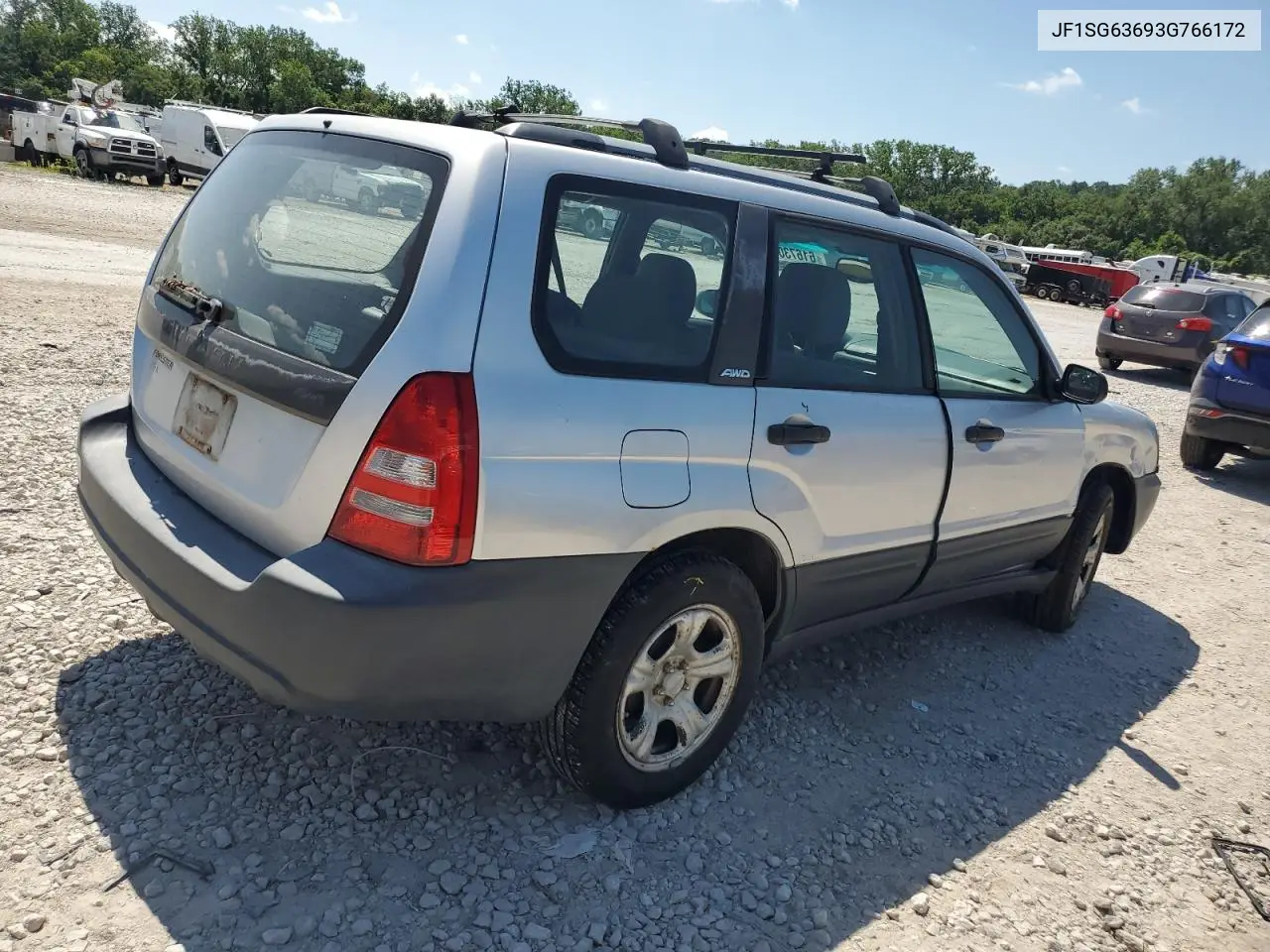 2003 Subaru Forester 2.5X VIN: JF1SG63693G766172 Lot: 61673065