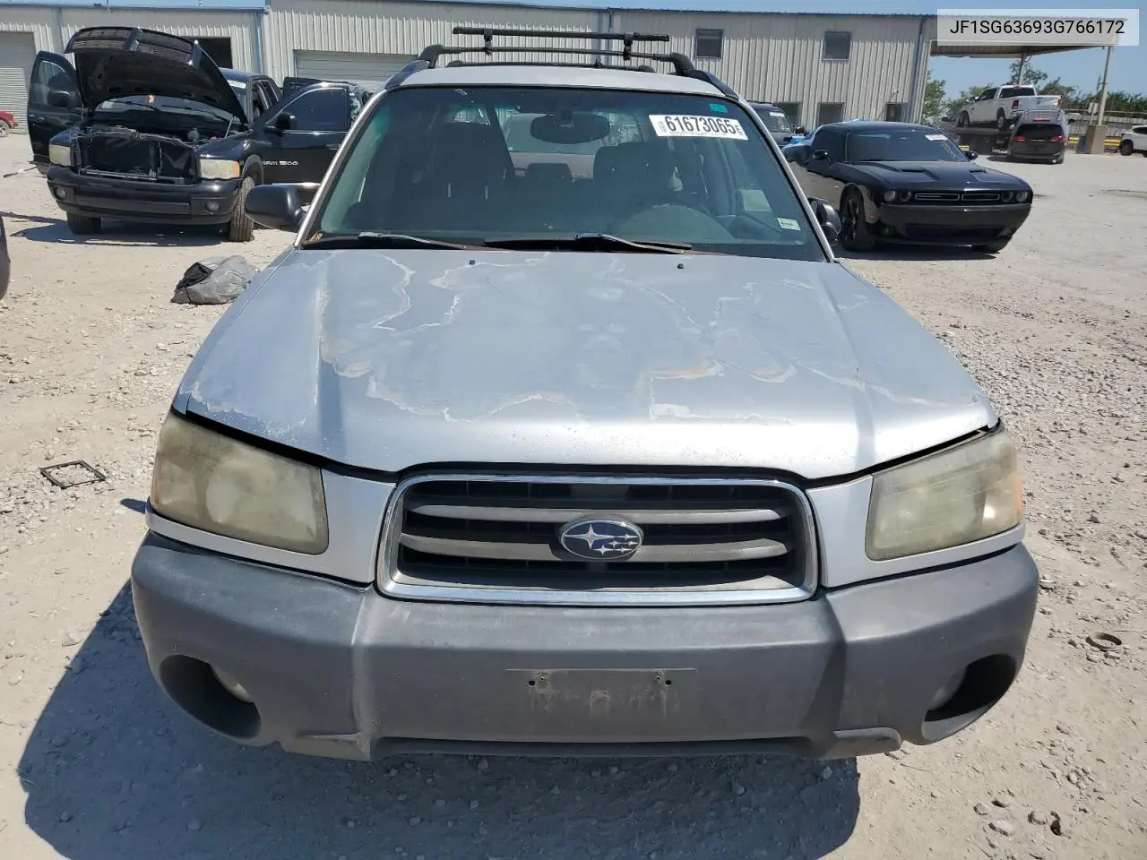 2003 Subaru Forester 2.5X VIN: JF1SG63693G766172 Lot: 61673065