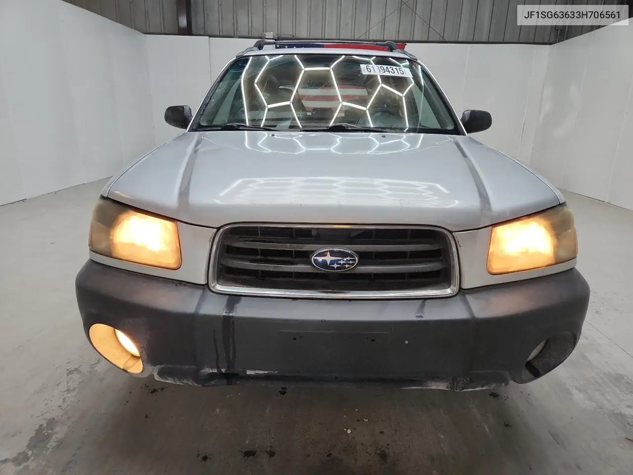 2003 Subaru Forester 2.5X VIN: JF1SG63633H706561 Lot: 61894315
