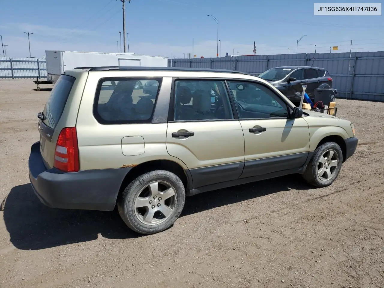 2004 Subaru Forester 2.5X VIN: JF1SG636X4H747836 Lot: 56456385