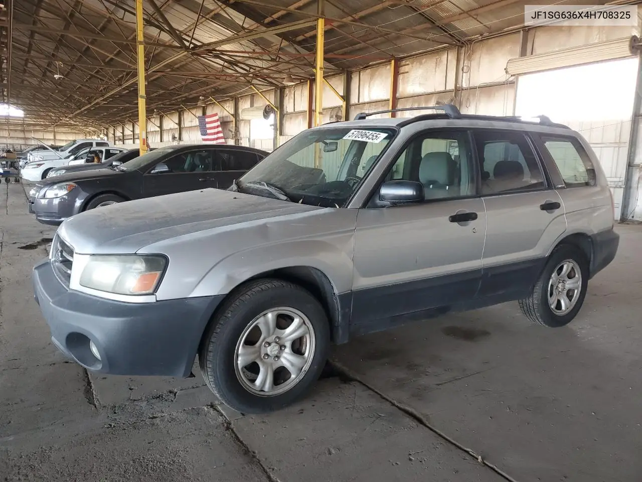 2004 Subaru Forester 2.5X VIN: JF1SG636X4H708325 Lot: 57096455