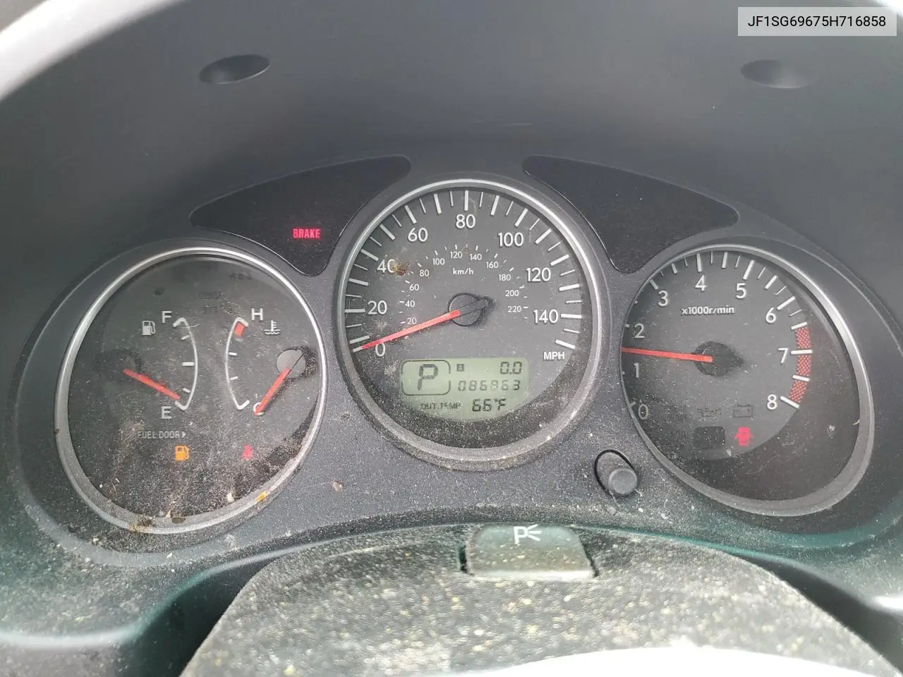 2005 Subaru Forester 2.5Xt VIN: JF1SG69675H716858 Lot: 62895165