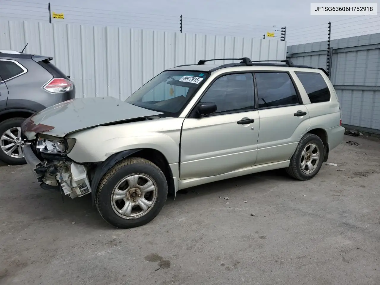 2006 Subaru Forester 2.5X VIN: JF1SG63606H752918 Lot: 49917915