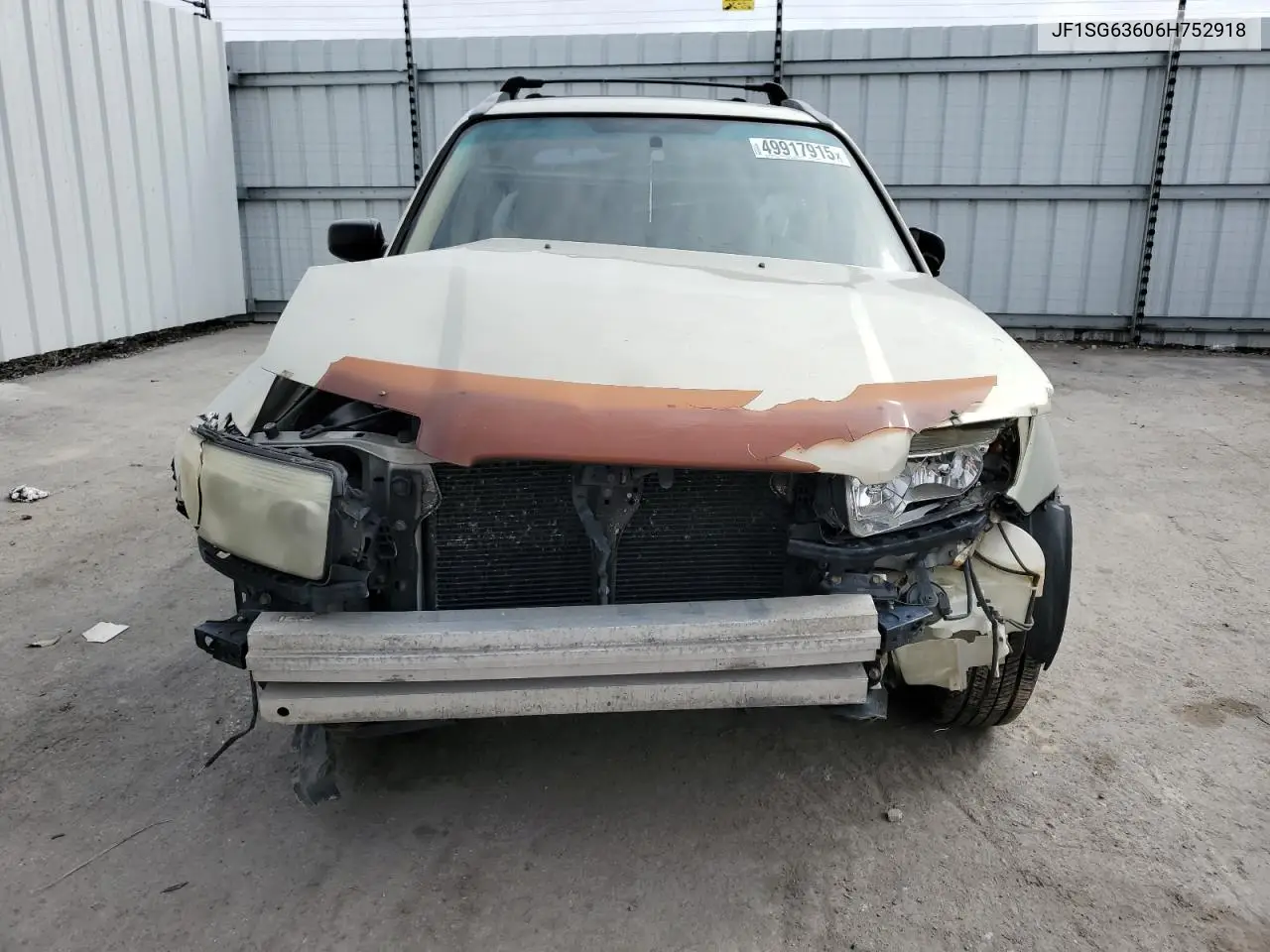 2006 Subaru Forester 2.5X VIN: JF1SG63606H752918 Lot: 49917915