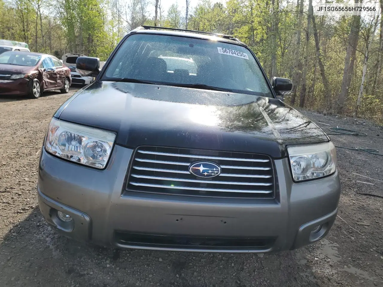 2006 Subaru Forester 2.5X Premium VIN: JF1SG65656H729566 Lot: 56704255