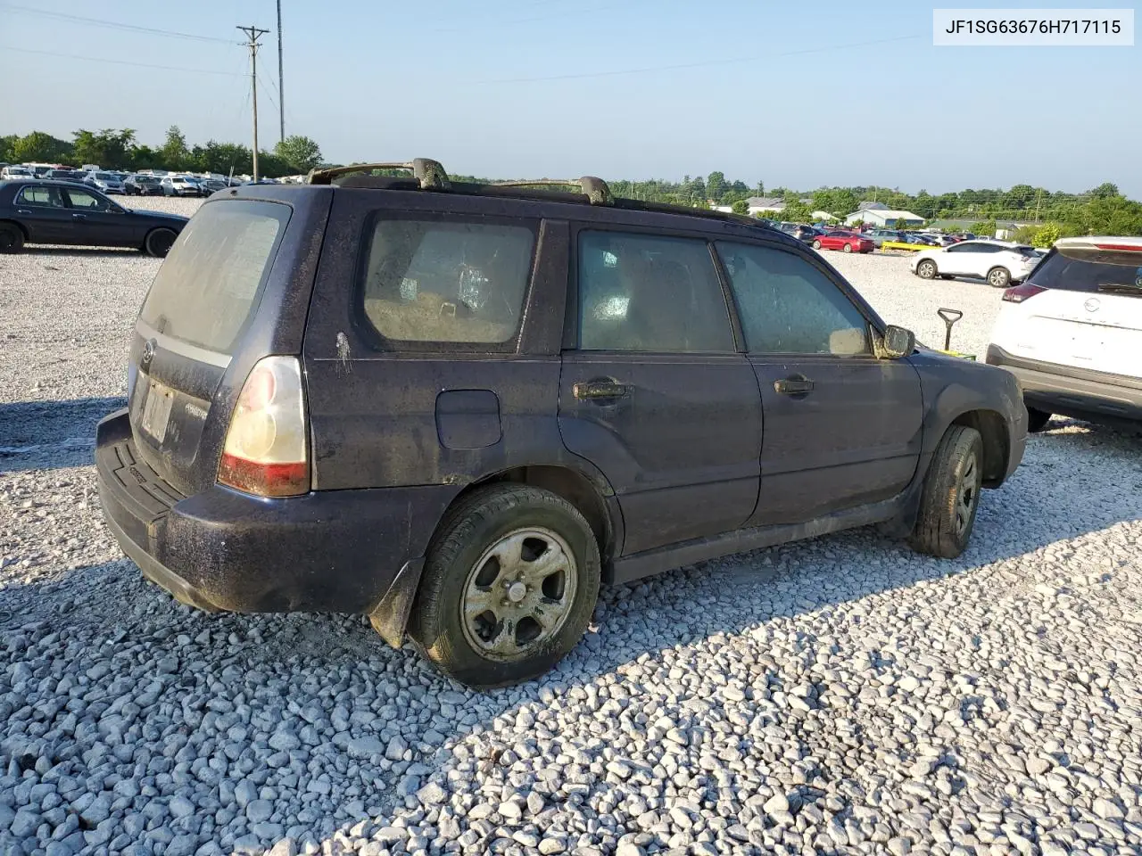 2006 Subaru Forester 2.5X VIN: JF1SG63676H717115 Lot: 59201325