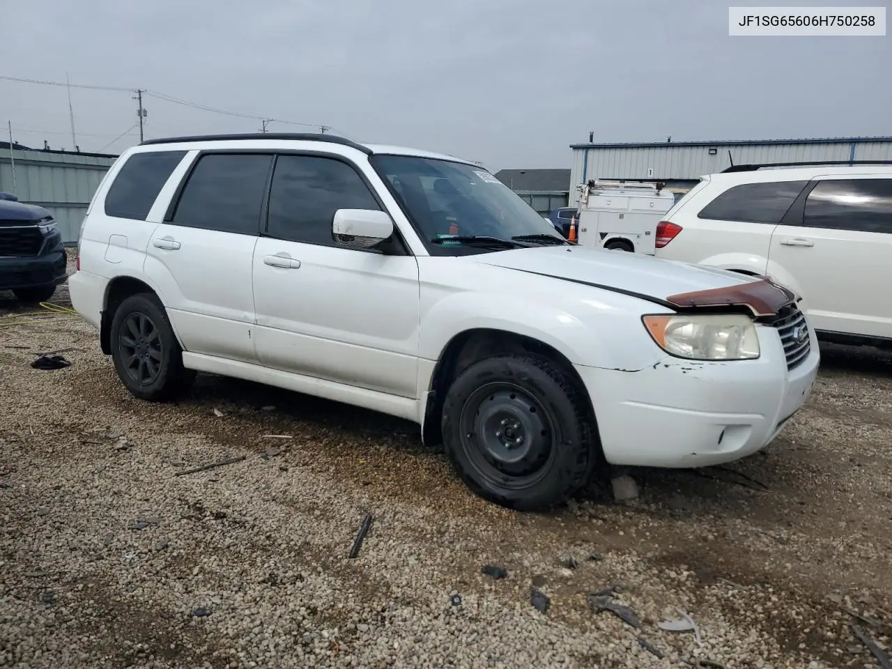 2006 Subaru Forester 2.5X Premium VIN: JF1SG65606H750258 Lot: 59902575