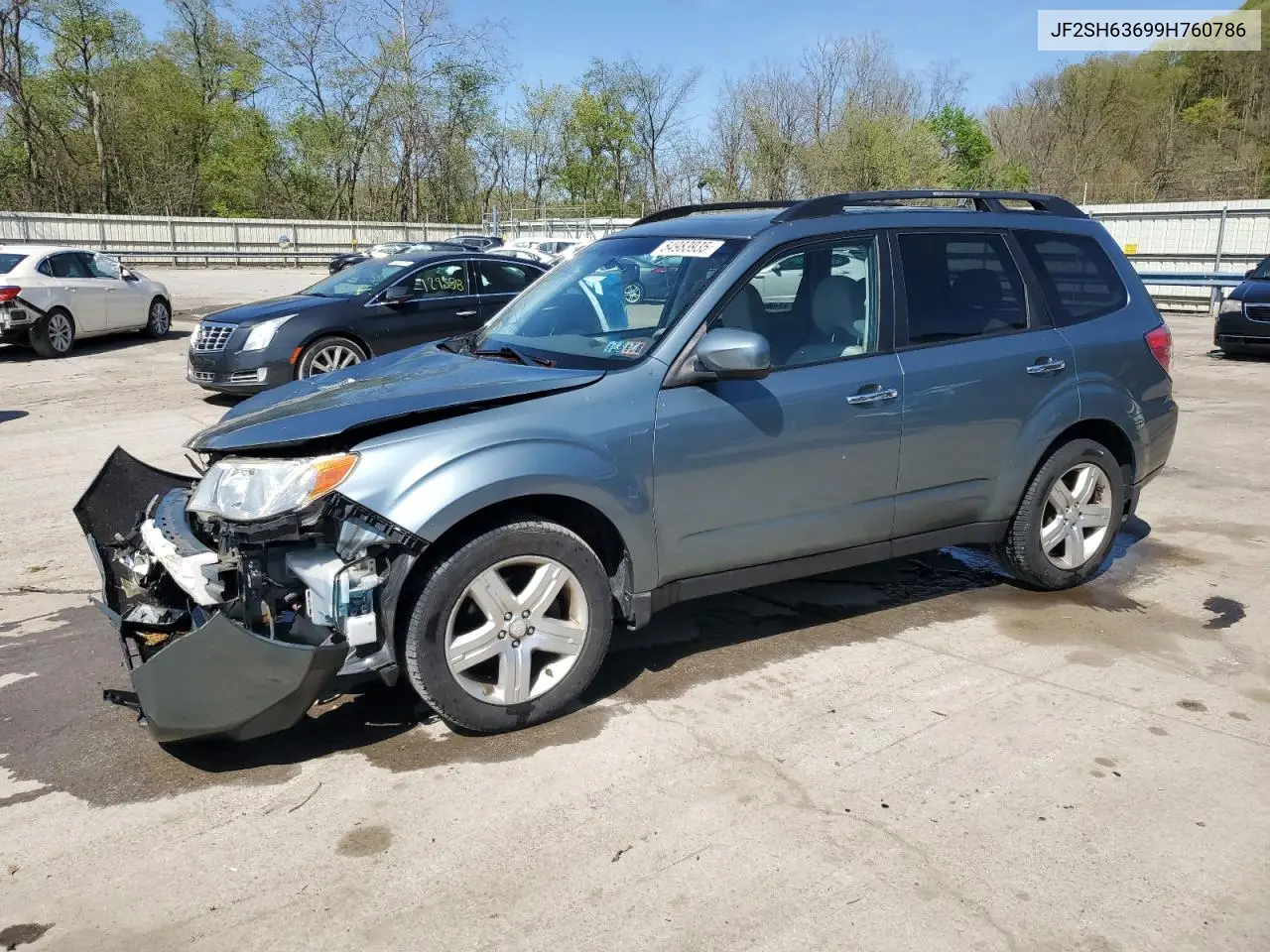 2009 Subaru Forester 2.5X Premium VIN: JF2SH63699H760786 Lot: 54983935