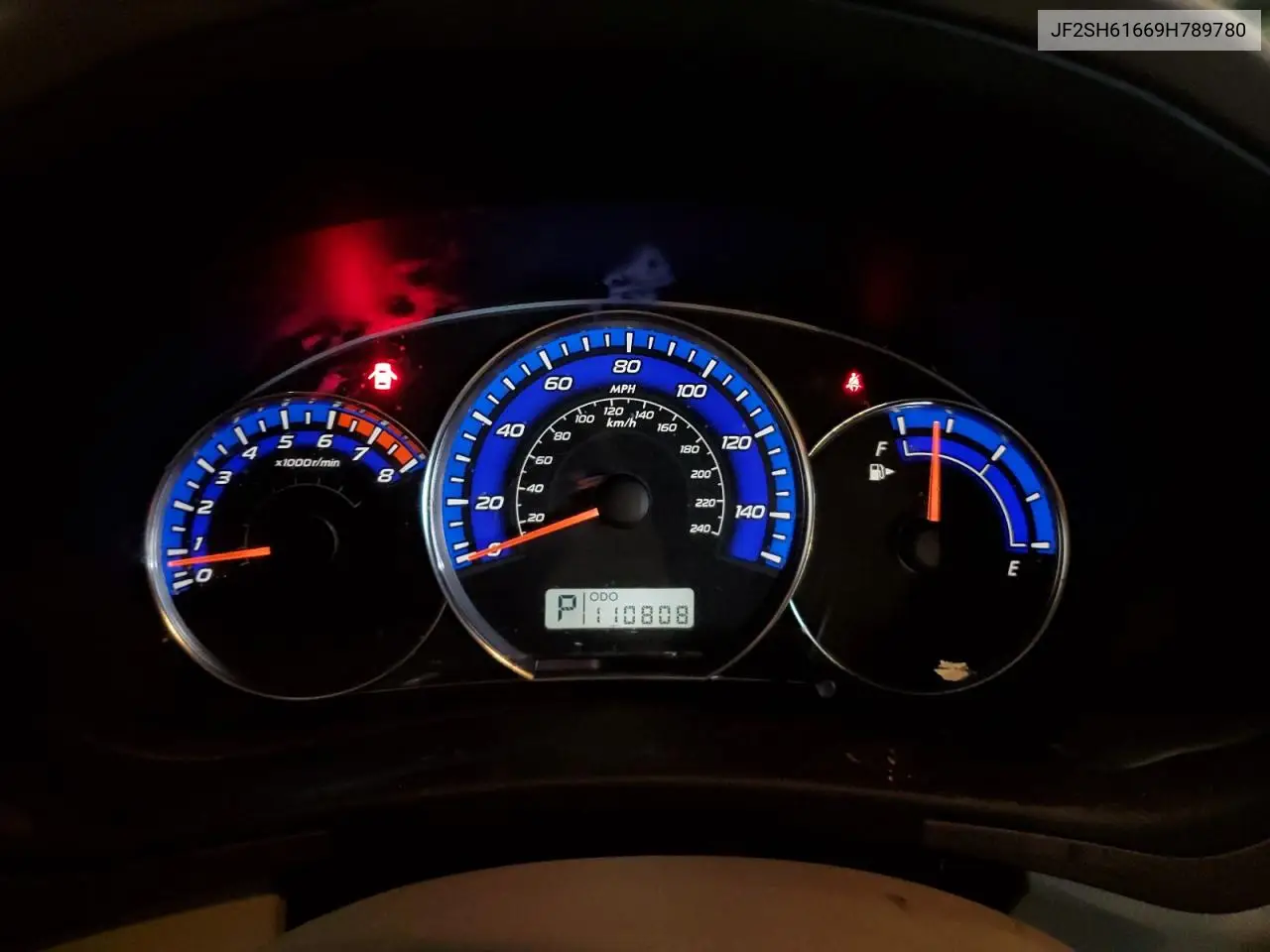 2009 Subaru Forester 2.5X VIN: JF2SH61669H789780 Lot: 56007155