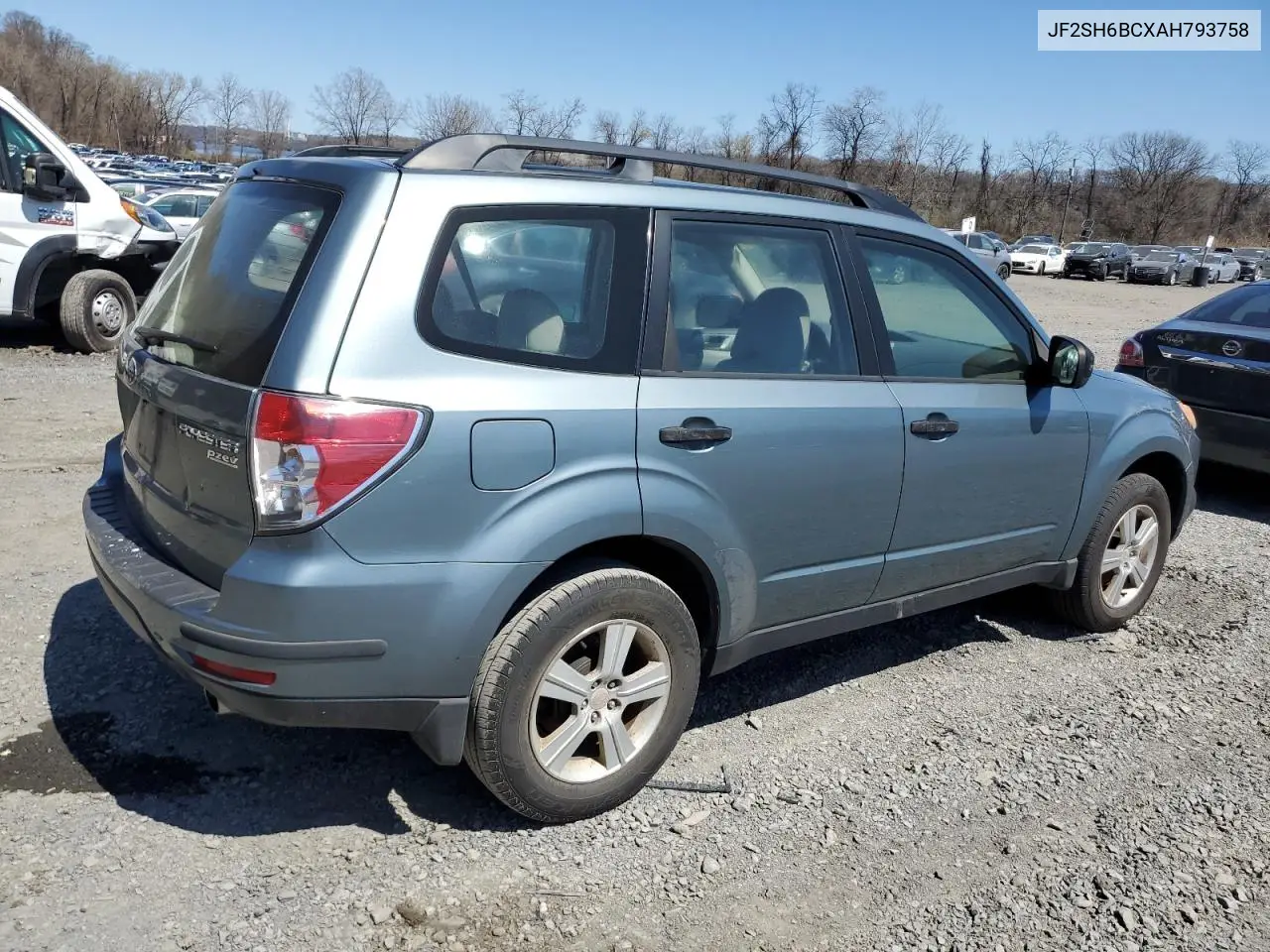 2010 Subaru Forester Xs VIN: JF2SH6BCXAH793758 Lot: 53728035