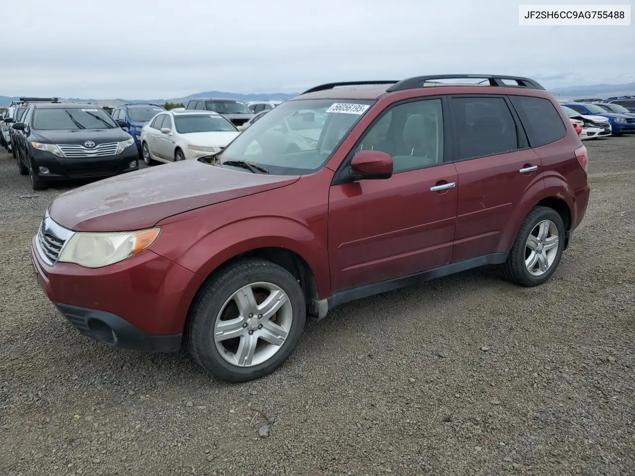 2010 Subaru Forester 2.5X Premium VIN: JF2SH6CC9AG755488 Lot: 56056195