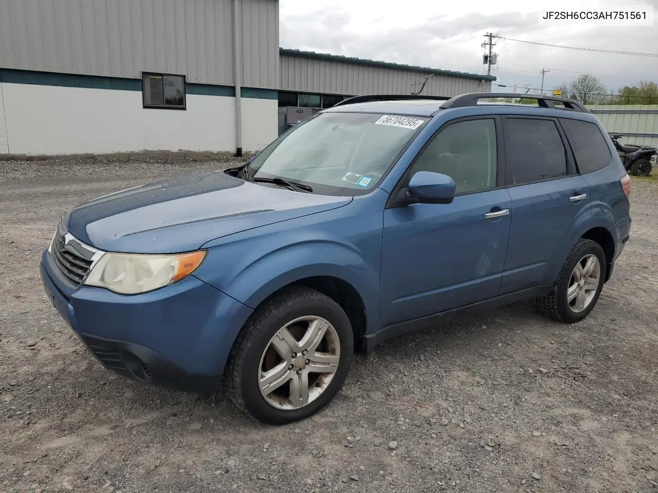 2010 Subaru Forester 2.5X Premium VIN: JF2SH6CC3AH751561 Lot: 56704295