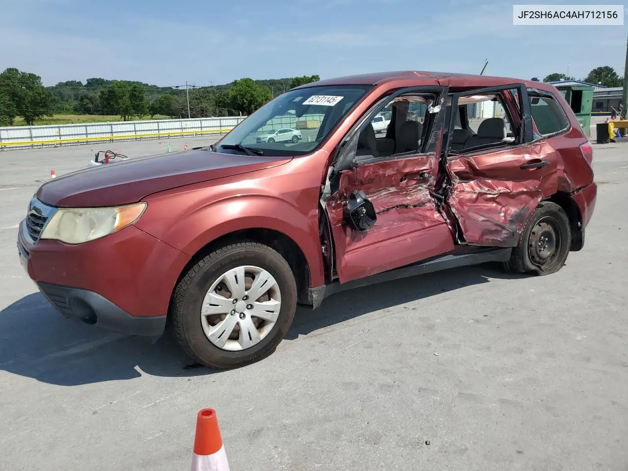 2010 Subaru Forester 2.5X VIN: JF2SH6AC4AH712156 Lot: 62131145