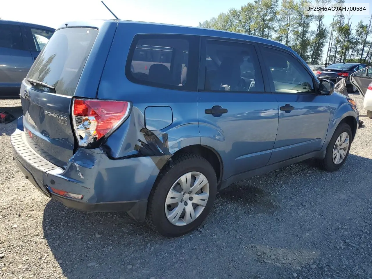 2010 Subaru Forester 2.5X VIN: JF2SH6AC9AH700584 Lot: 62501095