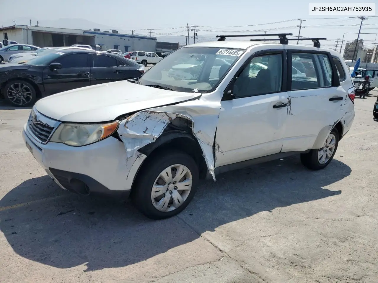 2010 Subaru Forester 2.5X VIN: JF2SH6AC2AH753935 Lot: 62716465