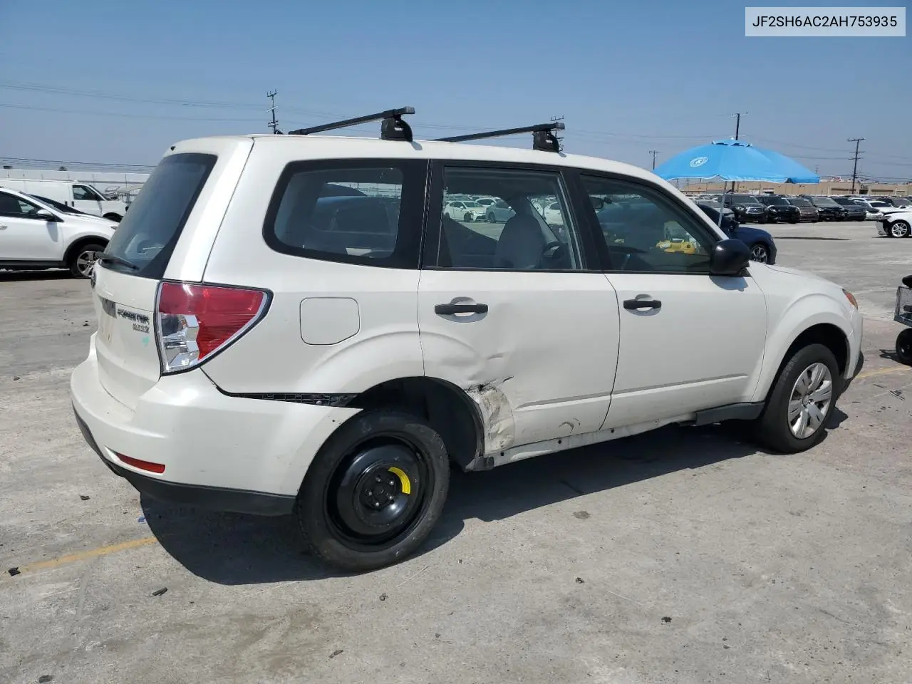 2010 Subaru Forester 2.5X VIN: JF2SH6AC2AH753935 Lot: 62716465