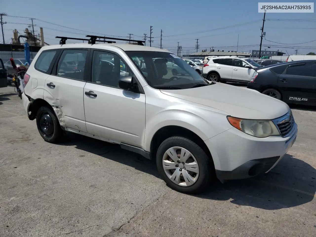 2010 Subaru Forester 2.5X VIN: JF2SH6AC2AH753935 Lot: 62716465