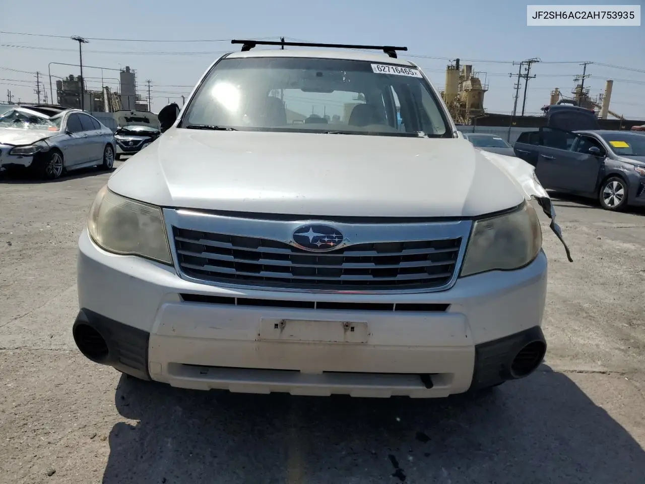2010 Subaru Forester 2.5X VIN: JF2SH6AC2AH753935 Lot: 62716465