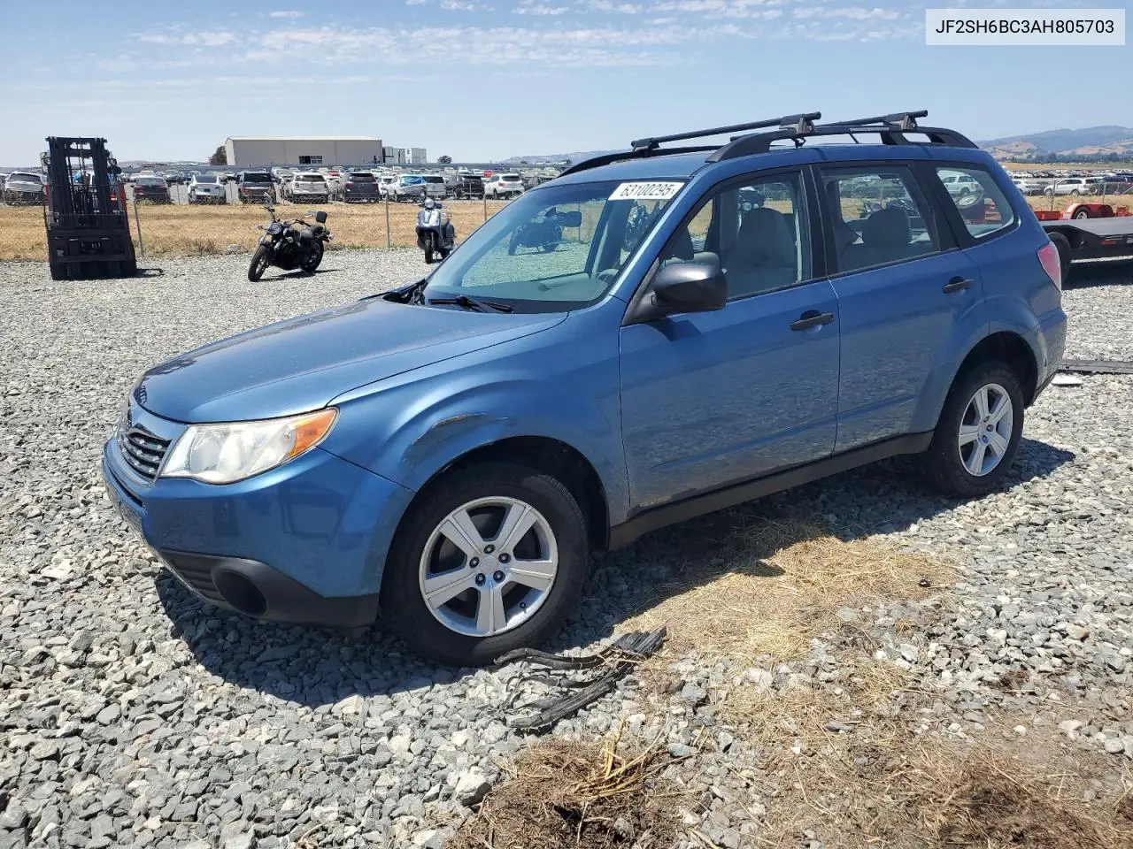 2010 Subaru Forester Xs VIN: JF2SH6BC3AH805703 Lot: 63100295