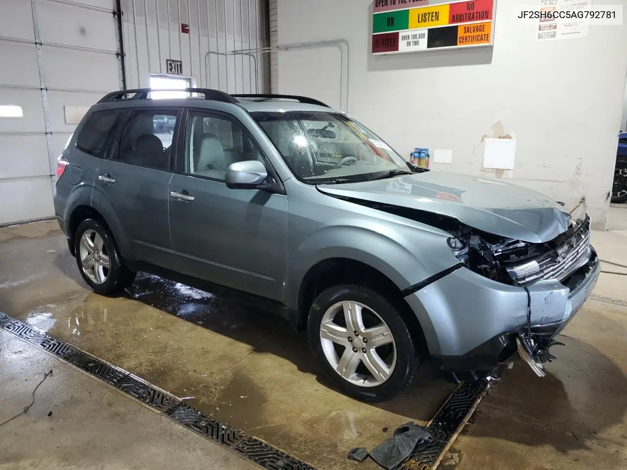 2010 Subaru Forester 2.5X Premium VIN: JF2SH6CC5AG792781 Lot: 63309035