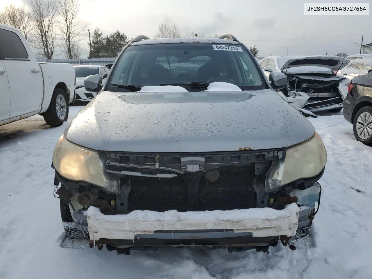2010 Subaru Forester 2.5X Premium VIN: JF2SH6CC6AG727664 Lot: 88647315