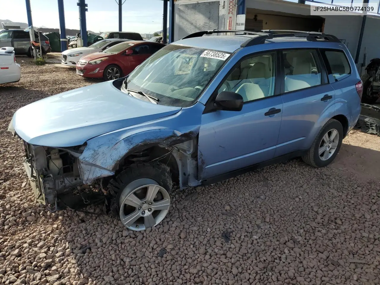 2011 Subaru Forester 2.5X VIN: JF2SHABC5BG774139 Lot: 56738525