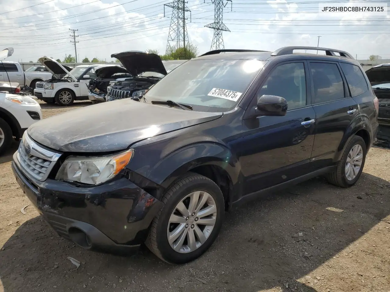 2011 Subaru Forester 2.5X Premium VIN: JF2SHBDC8BH743125 Lot: 57084375