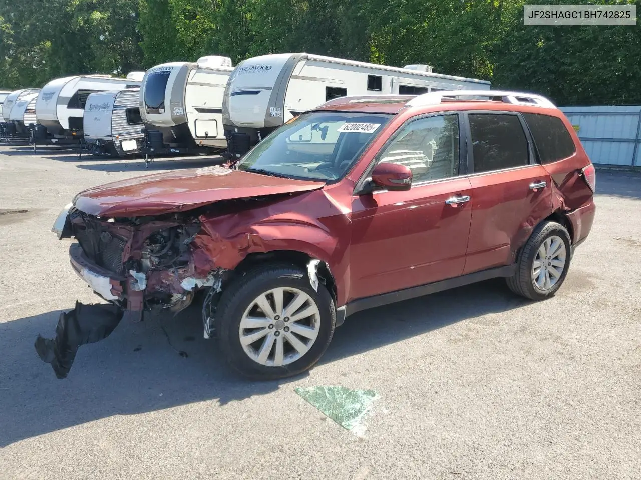 2011 Subaru Forester Touring VIN: JF2SHAGC1BH742825 Lot: 62002485