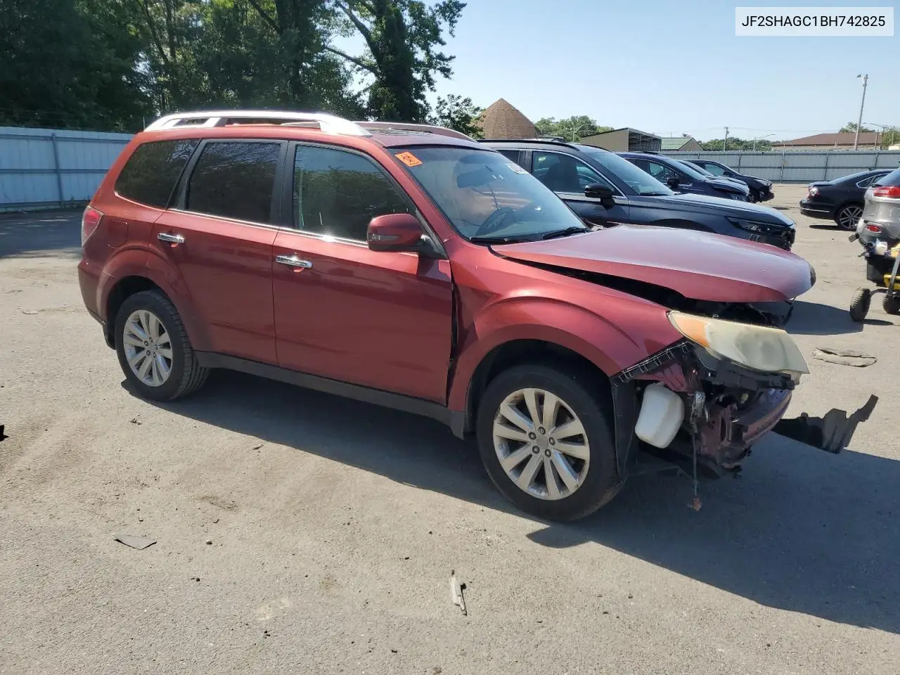 2011 Subaru Forester Touring VIN: JF2SHAGC1BH742825 Lot: 62002485