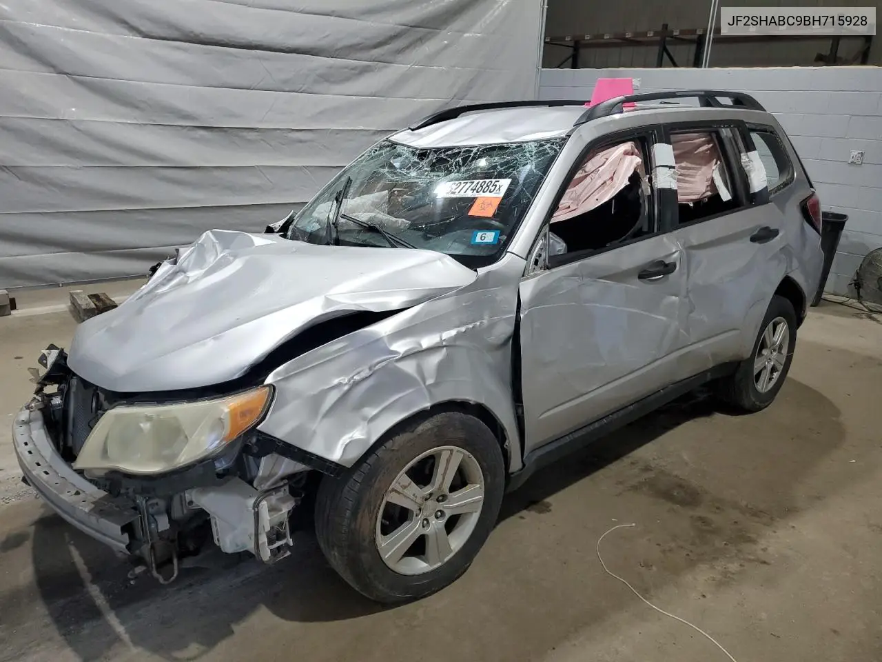 2011 Subaru Forester 2.5X VIN: JF2SHABC9BH715928 Lot: 62774885