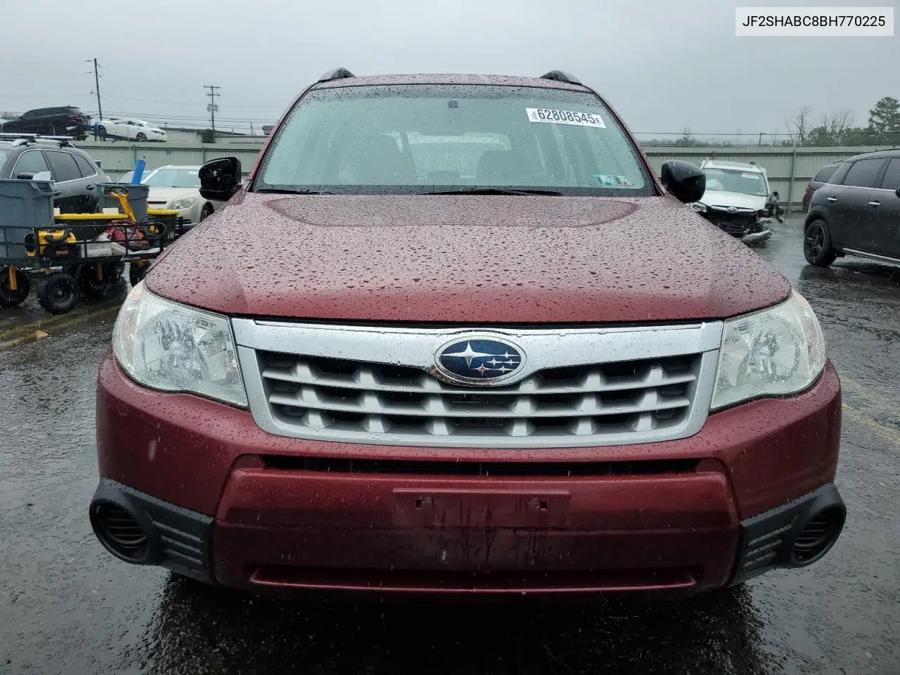 2011 Subaru Forester 2.5X VIN: JF2SHABC8BH770225 Lot: 62808545