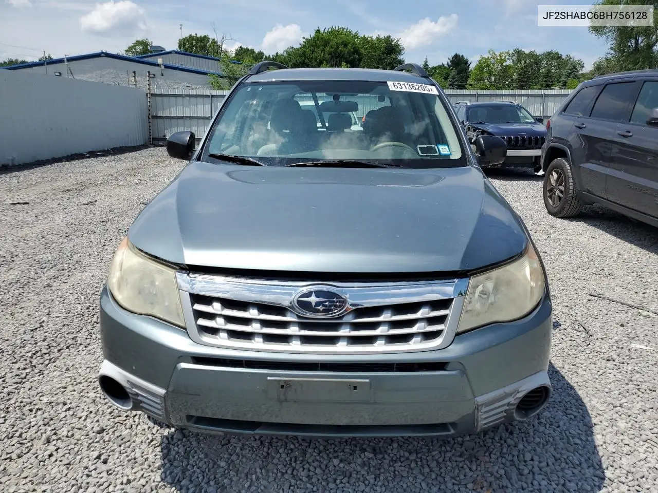 2011 Subaru Forester 2.5X VIN: JF2SHABC6BH756128 Lot: 63136205