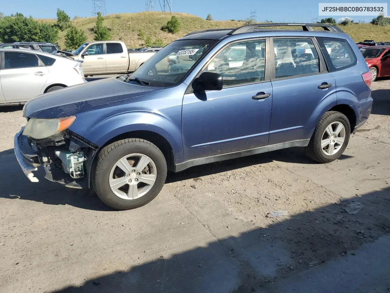 2011 Subaru Forester 2.5X VIN: JF2SHBBC0BG783532 Lot: 63352195