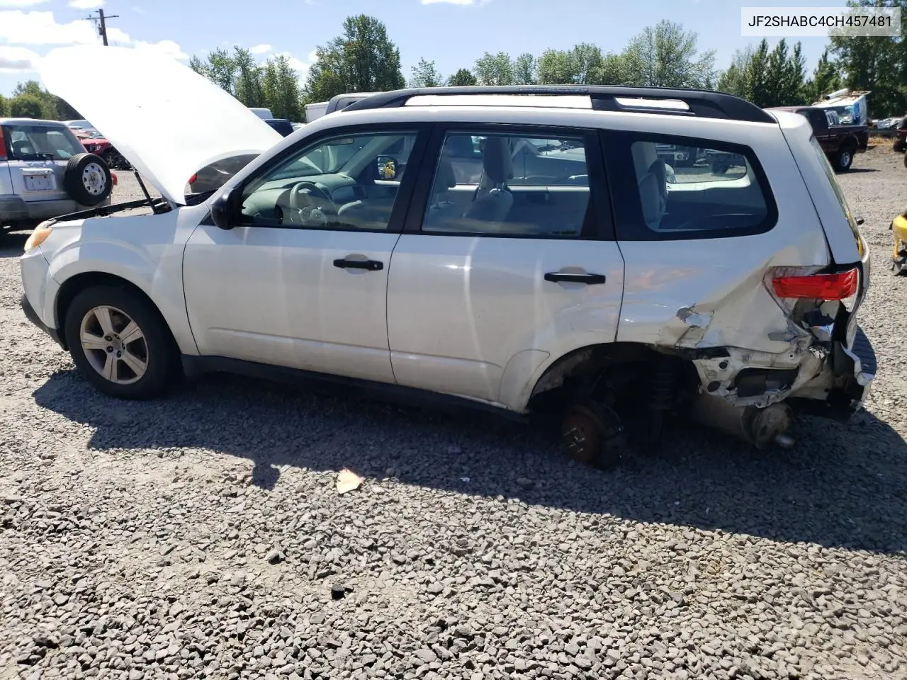 2012 Subaru Forester 2.5X VIN: JF2SHABC4CH457481 Lot: 62147285