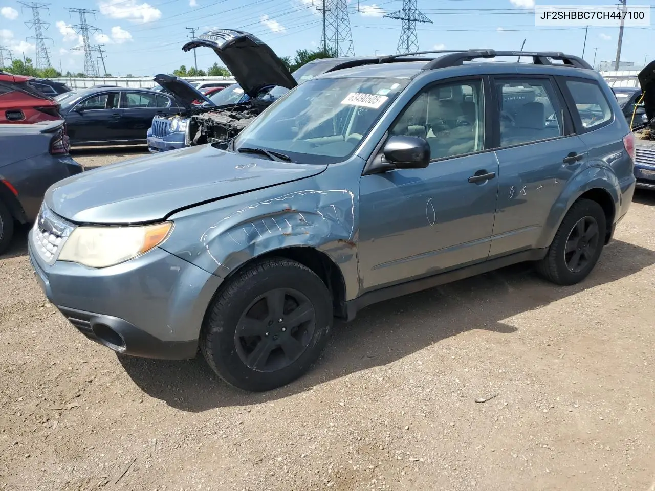 2012 Subaru Forester 2.5X VIN: JF2SHBBC7CH447100 Lot: 63490505