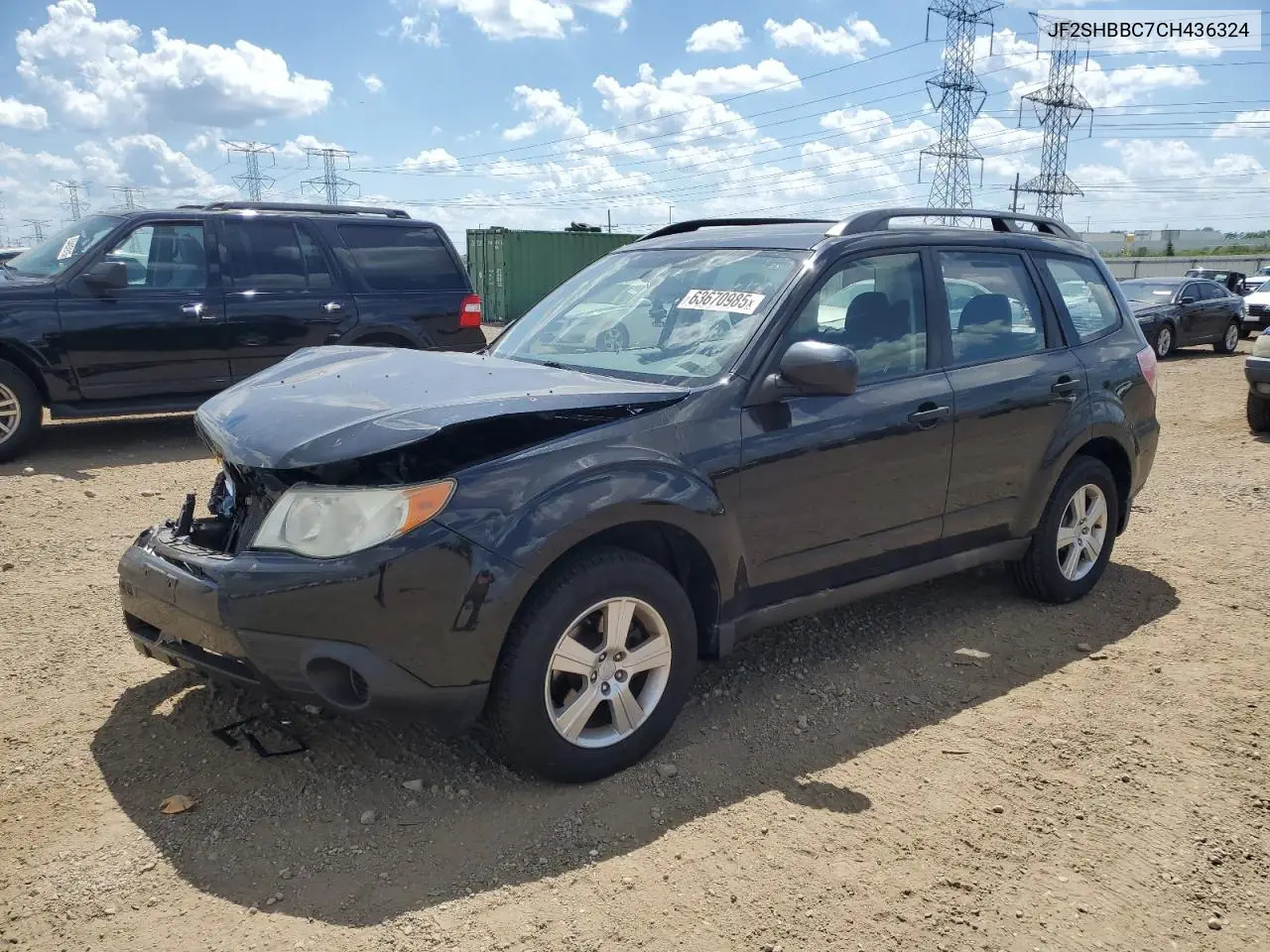 2012 Subaru Forester 2.5X VIN: JF2SHBBC7CH436324 Lot: 63670985