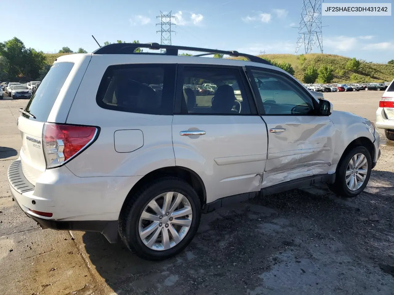 2013 Subaru Forester Limited VIN: JF2SHAEC3DH431242 Lot: 60681425