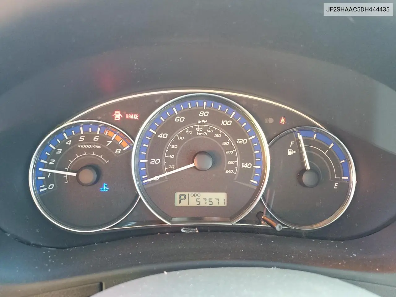 2013 Subaru Forester 2.5X VIN: JF2SHAAC5DH444435 Lot: 62591245