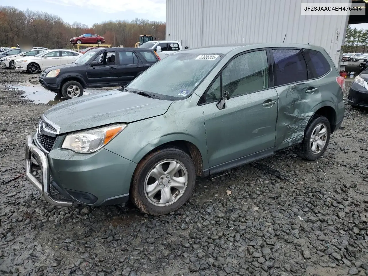 2014 Subaru Forester 2.5I VIN: JF2SJAAC4EH476444 Lot: 52696805