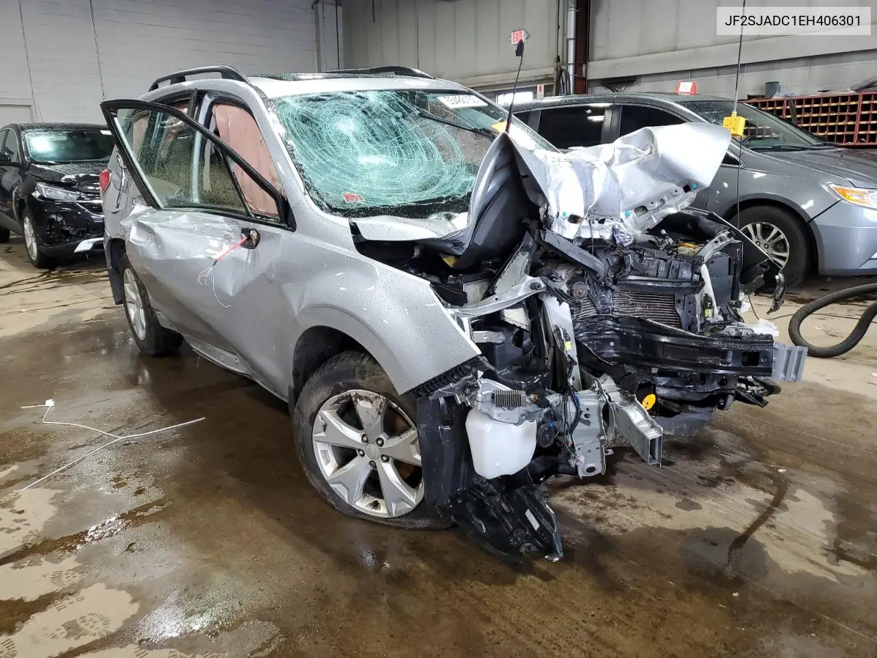 2014 Subaru Forester 2.5I Premium VIN: JF2SJADC1EH406301 Lot: 55486155