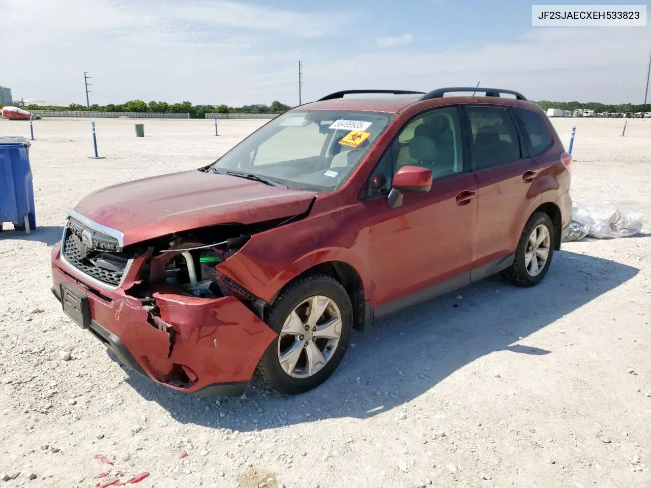 2014 Subaru Forester 2.5I Premium VIN: JF2SJAECXEH533823 Lot: 56499935