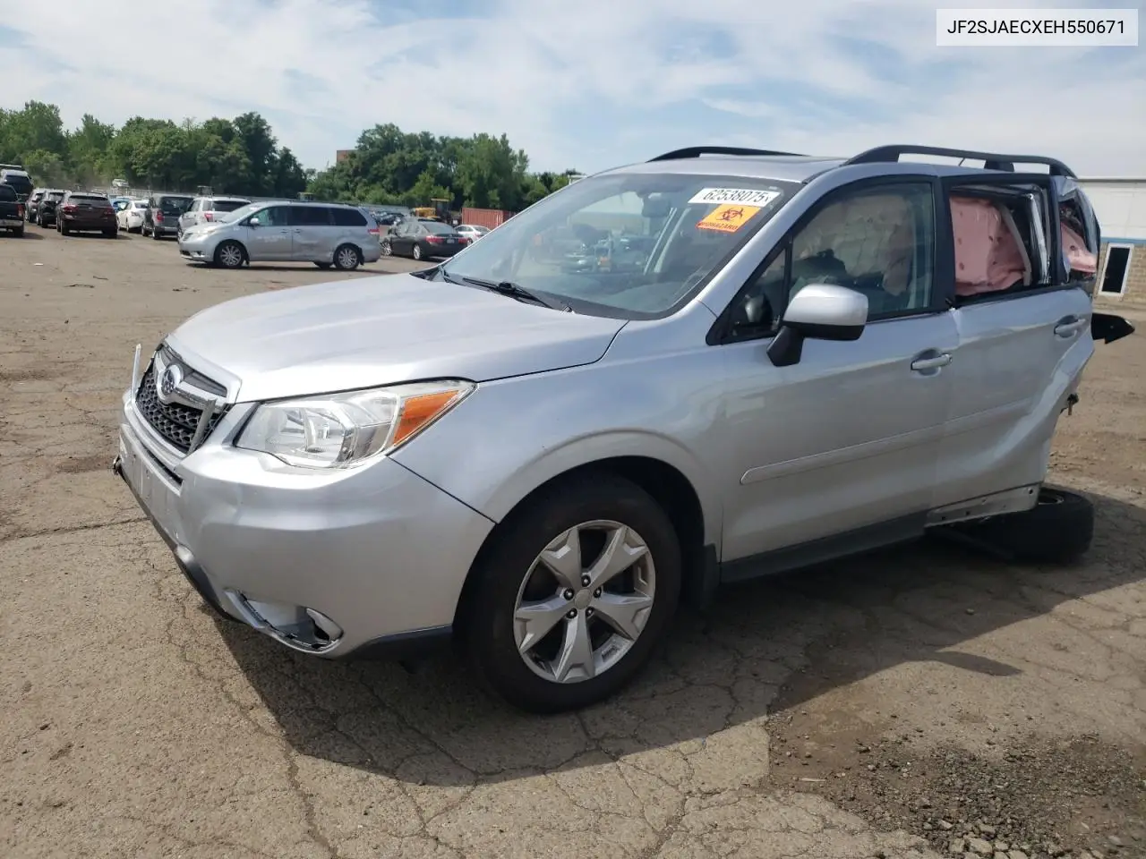 2014 Subaru Forester 2.5I Premium VIN: JF2SJAECXEH550671 Lot: 62538075