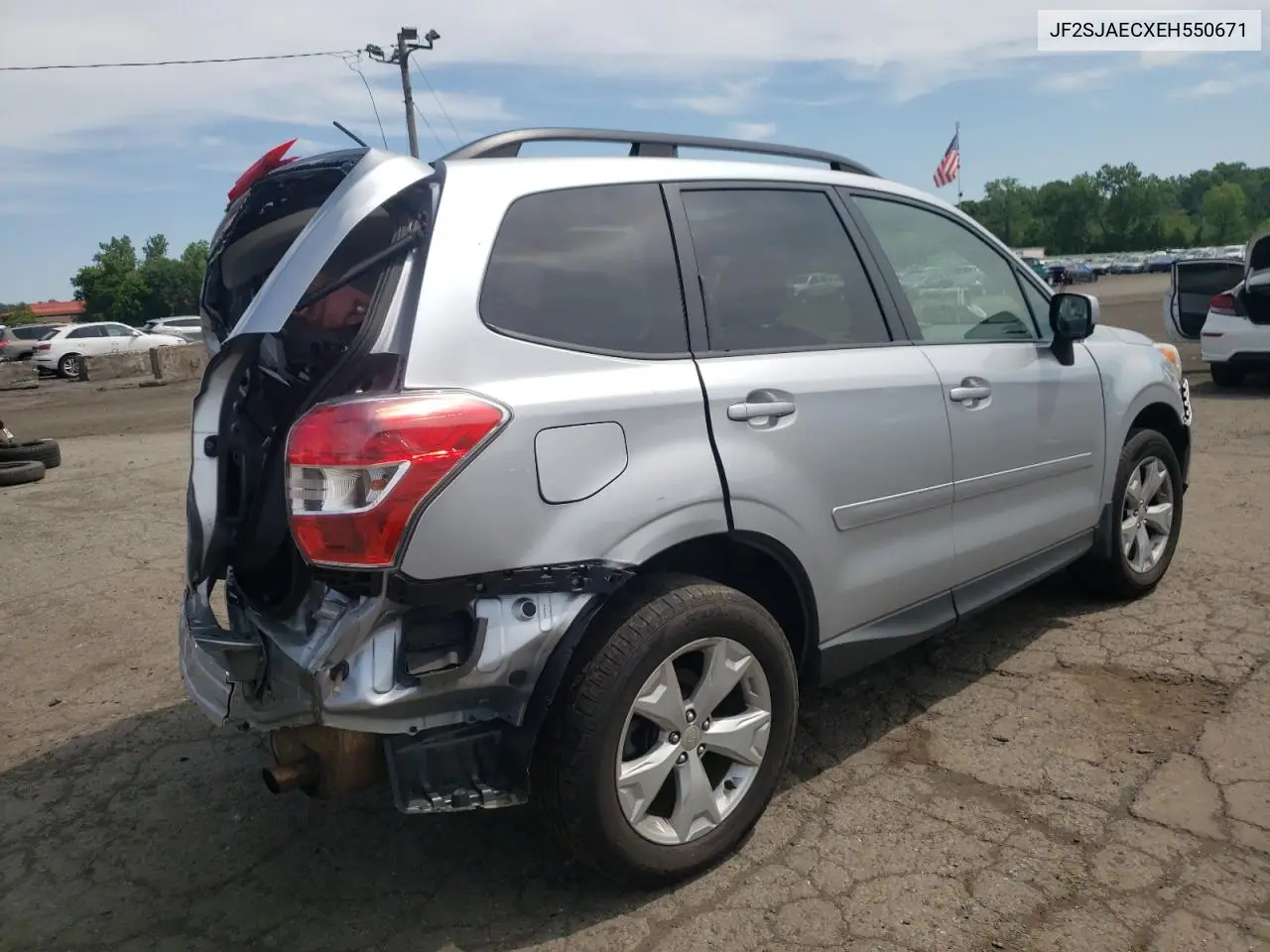 2014 Subaru Forester 2.5I Premium VIN: JF2SJAECXEH550671 Lot: 62538075