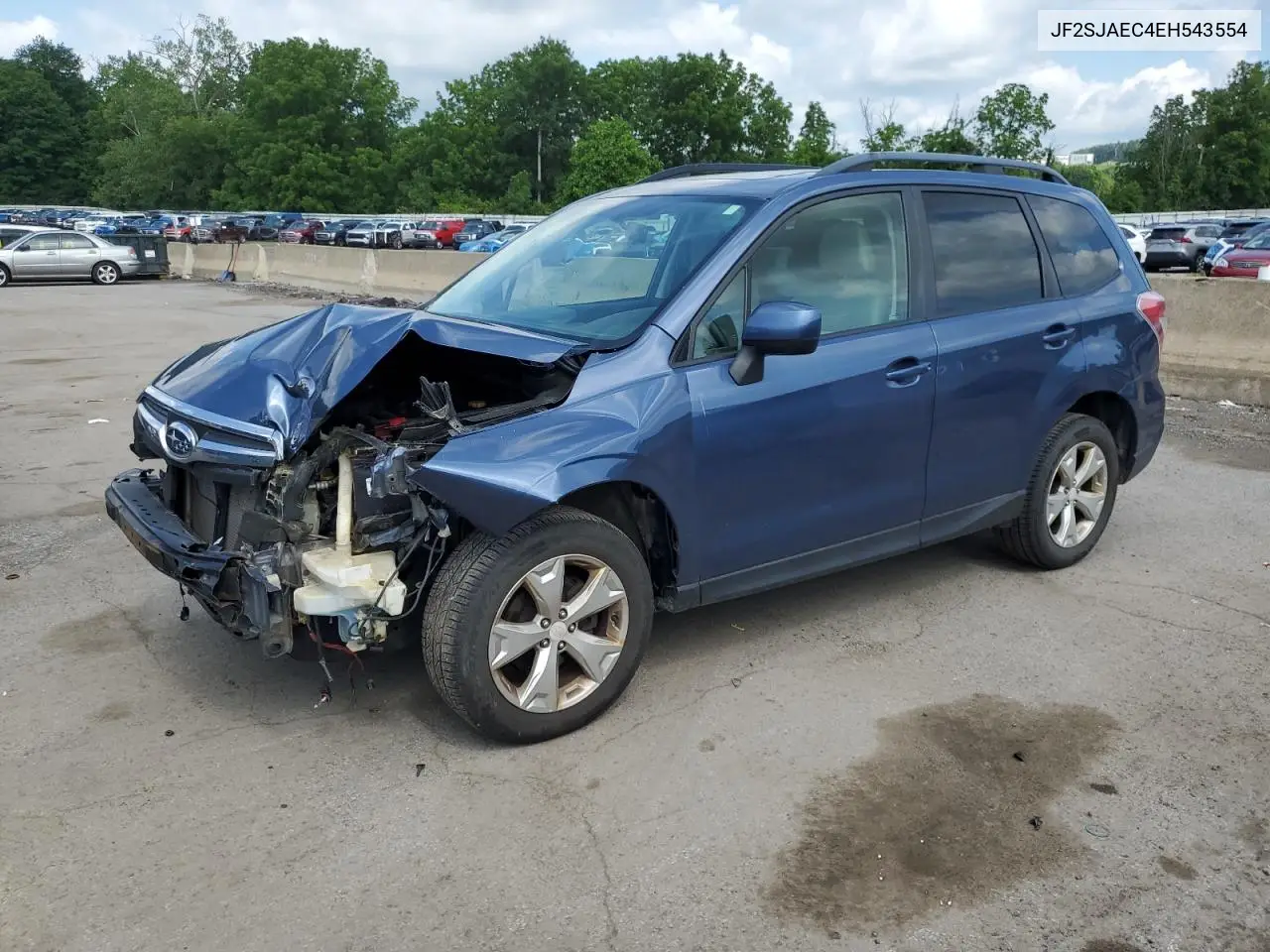 2014 Subaru Forester 2.5I Premium VIN: JF2SJAEC4EH543554 Lot: 62710345