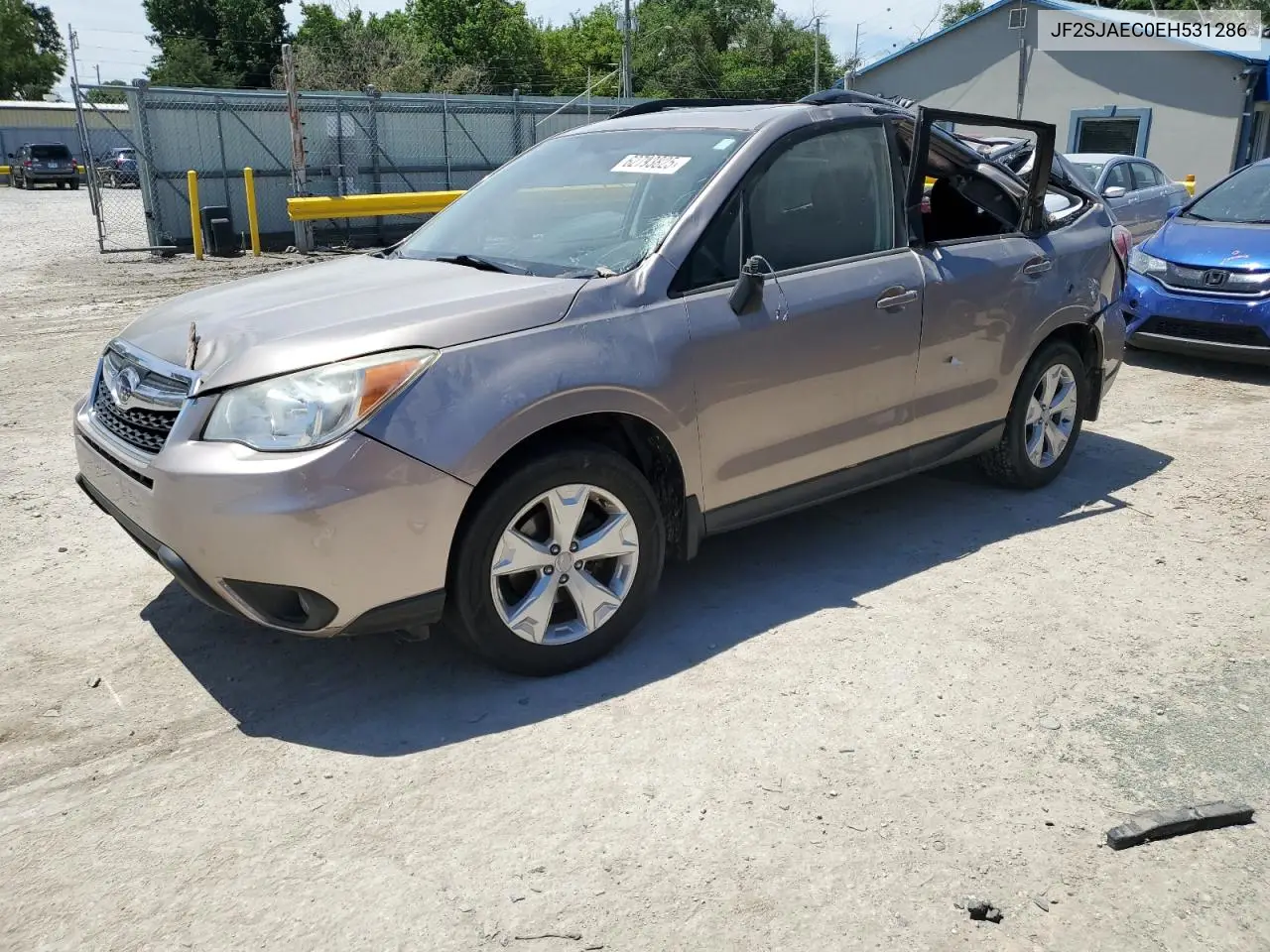 2014 Subaru Forester 2.5I Premium VIN: JF2SJAEC0EH531286 Lot: 62793825