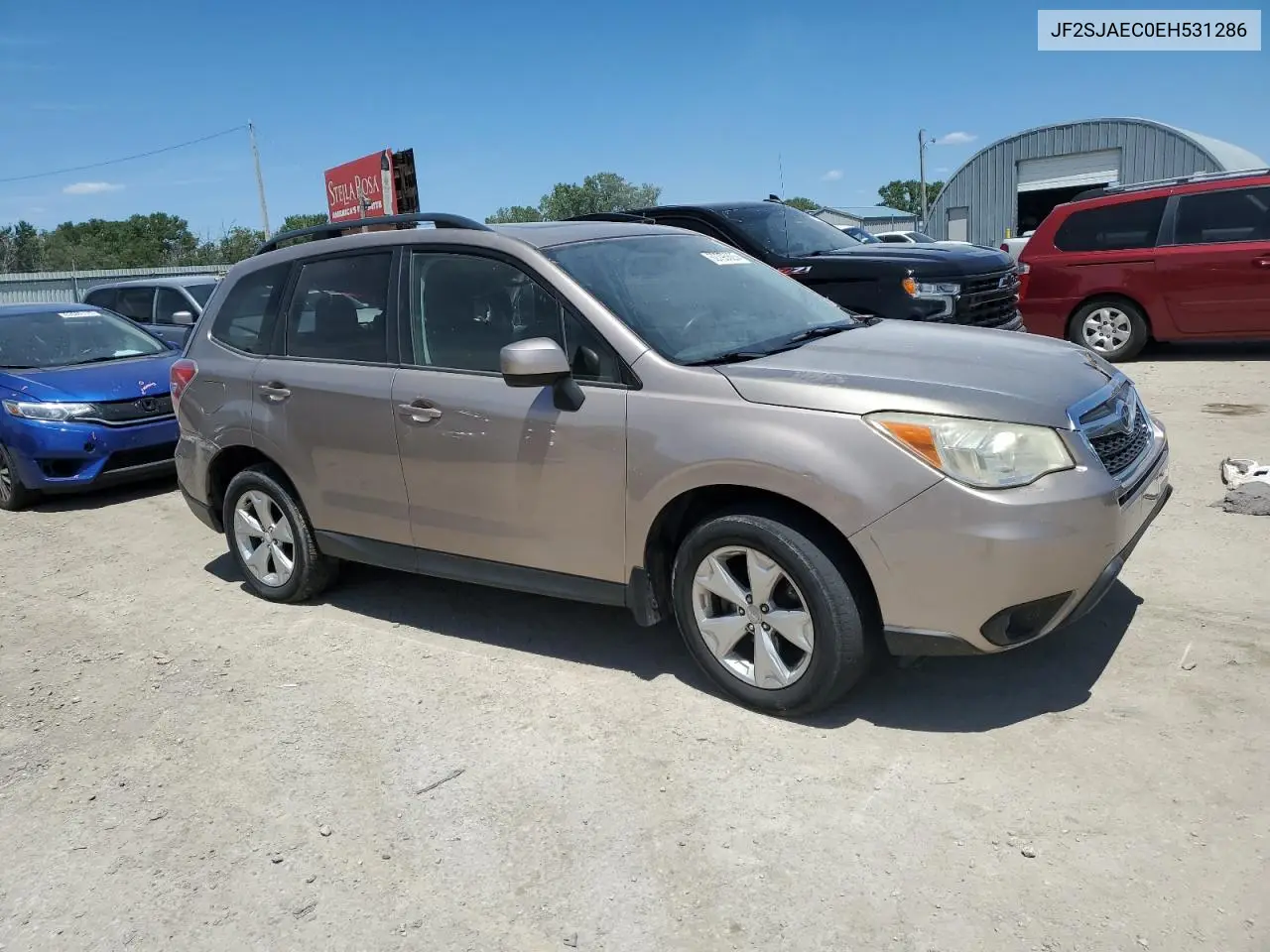 2014 Subaru Forester 2.5I Premium VIN: JF2SJAEC0EH531286 Lot: 62793825