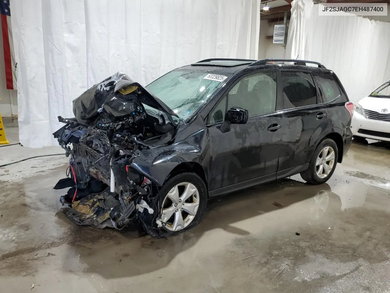 2014 Subaru Forester 2.5I Premium VIN: JF2SJAGC7EH487400 Lot: 63229825