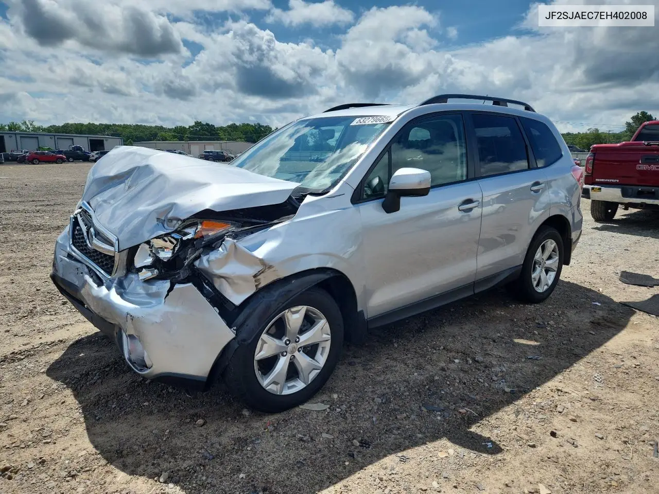 2014 Subaru Forester 2.5I Premium VIN: JF2SJAEC7EH402008 Lot: 63279665